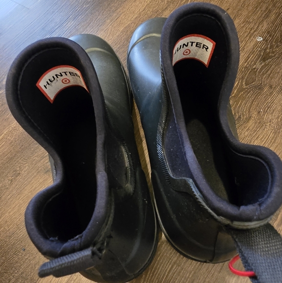 Hunter Mens size 12 ankle boots Navy - Picture 3 of 5